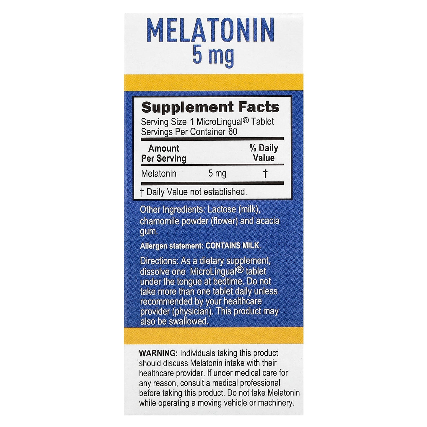 Superior Source, Melatonin, 5 mg, 60 MicroLingual® Instant Dissolve Tablets