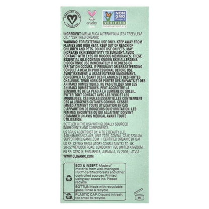 Cliganic, Boost of Clarity™, Organic Essential Oil, Tea Tree, 0.34 fl oz (10 ml)