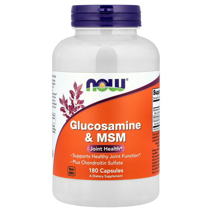 NOW Foods, Glucosamine & MSM, 180 Capsules