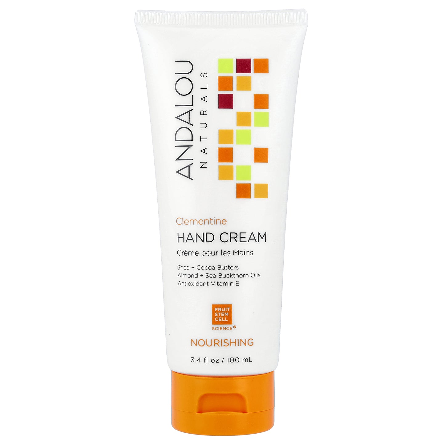 Andalou Naturals, Hand Cream, Clementine, 3.4 fl oz (100 ml)