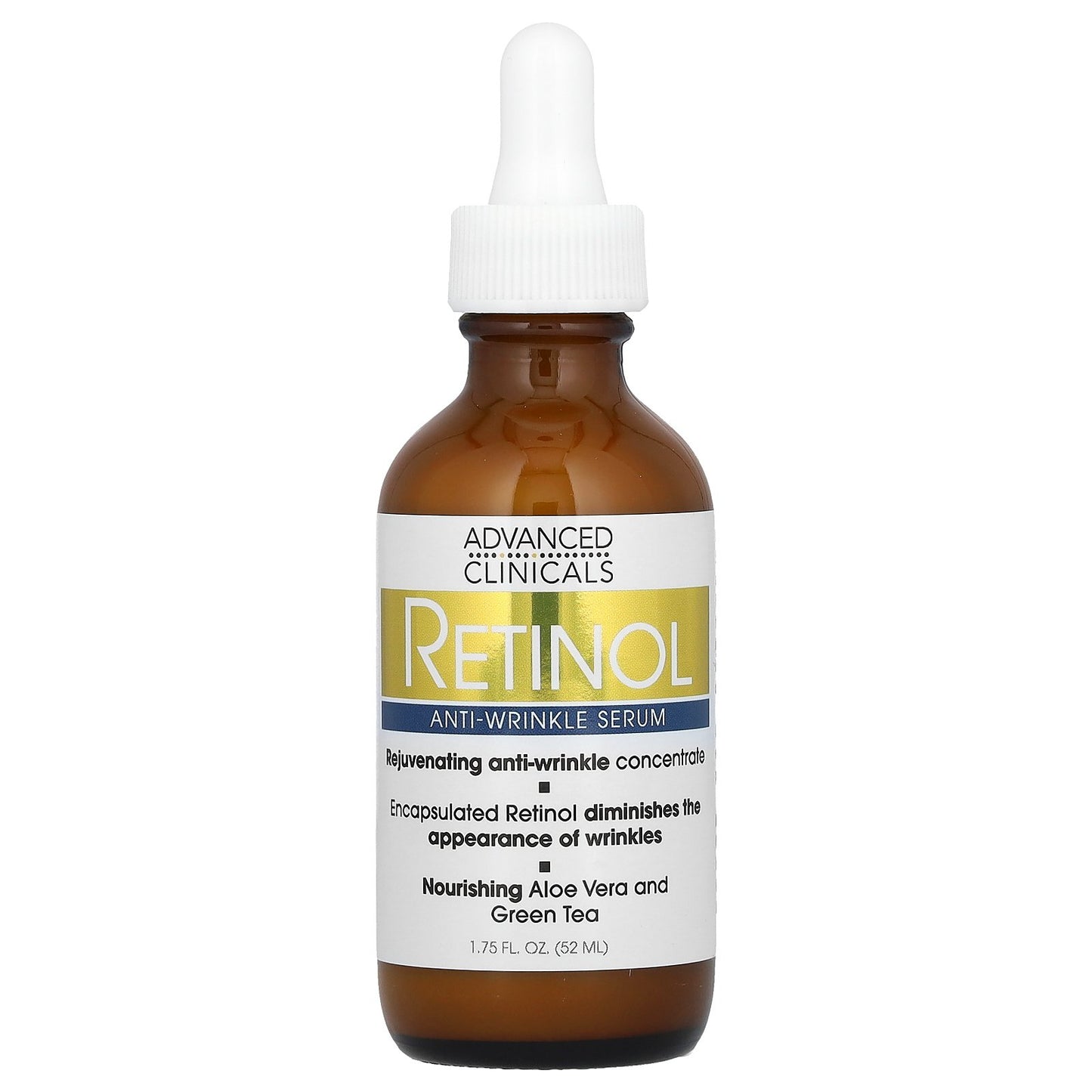 Advanced Clinicals, Retinol Serum, Anti-Wrinkle, 1.75 fl oz (52 ml)