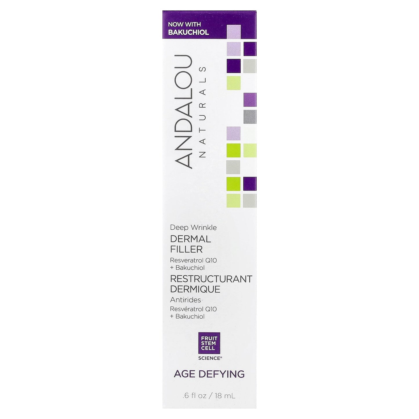 Andalou Naturals, Deep Wrinkle Dermal Filler, Age Defying, 0.6 fl oz (18 ml)
