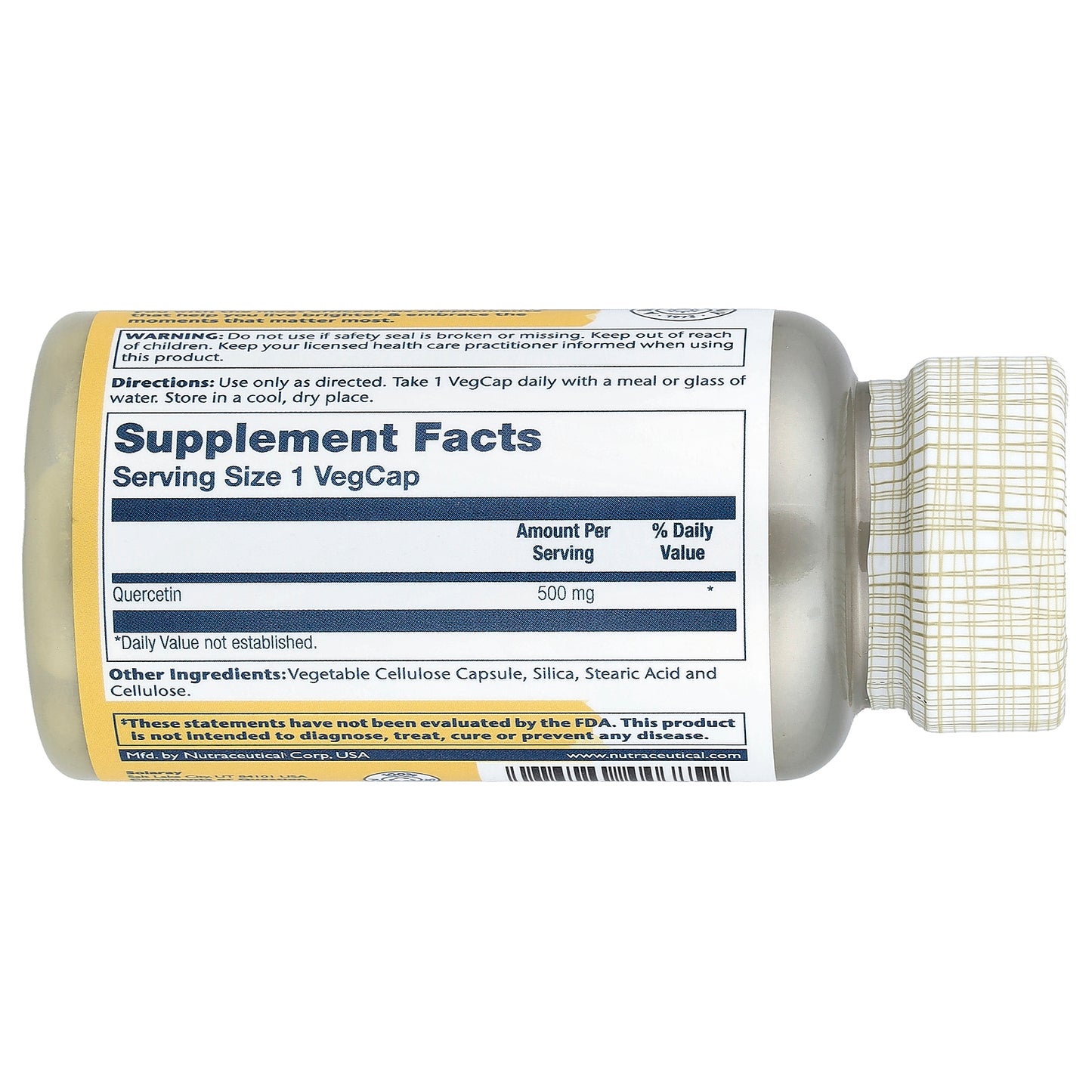 Solaray, Quercetin, 500 mg, 90 VegCaps