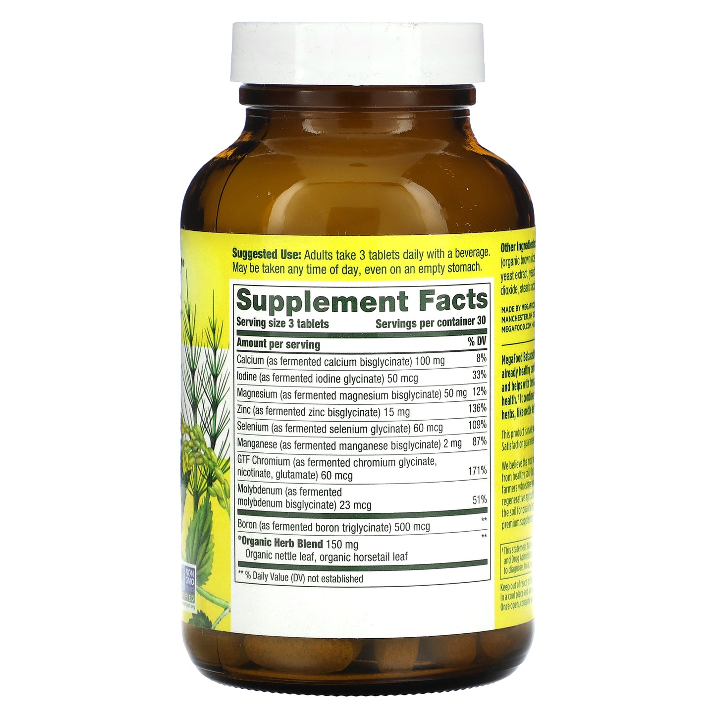 MegaFood, Balanced Minerals, 90 Tablets