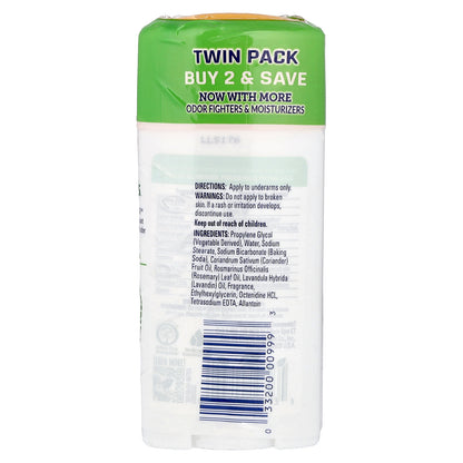 Arm & Hammer, Essentials™ with Natural Deodorizers, Deodorant, Rosemary Lavender, 2 Pack, 2.5 oz (71 g) Each