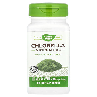 Nature's Way, Chlorella, Micro-Algae, 100 Vegan Capsules (410 mg per Capsule)