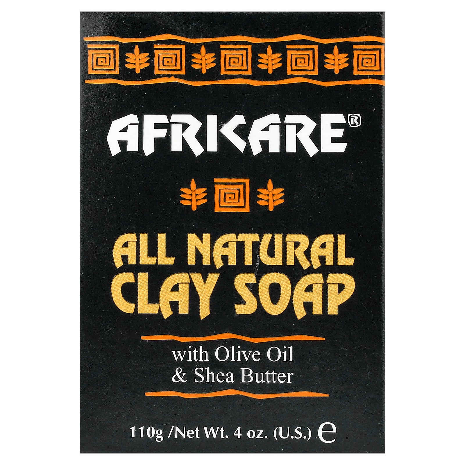 Cococare, Africare®, All Natural Clay Soap Bar with Olive Oil & Shea Butter, 4 oz (110 g)