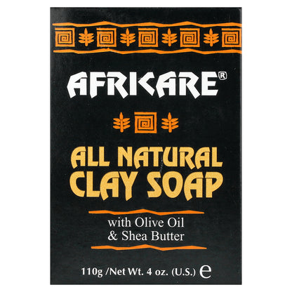 Cococare, Africare®, All Natural Clay Soap Bar with Olive Oil & Shea Butter, 4 oz (110 g)