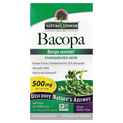 Nature's Answer, Bacopa, 500 mg, 90 Vegetarian Capsules