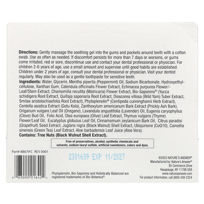 Nature's Answer, PerioBrite®Rub, Soothing Gel for Teeth & Gums, Coolmint, 0.5 oz (14.2 g)