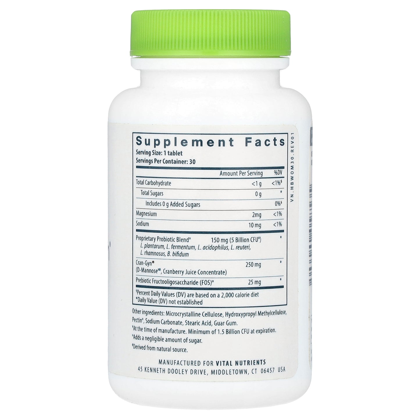 Vital Nutrients, Hyperbiotics®, Pro-Women® Probiotic, 30 Vegan Tablets