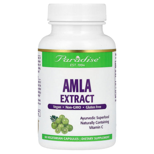 Paradise Herbs, Amla Extract, 60 Vegetarian Capsules