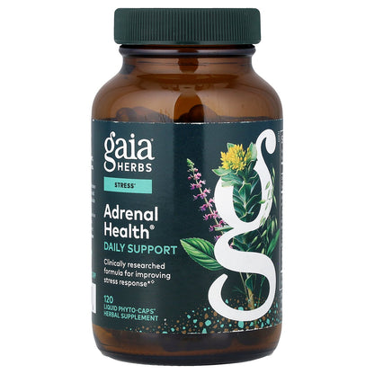 Gaia Herbs, Adrenal Health®, Daily Support, 120 Liquid Phyto-Caps®