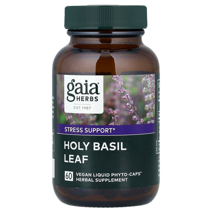 Gaia Herbs, Holy Basil Leaf, 60 Vegan Liquid Phyto-Caps®