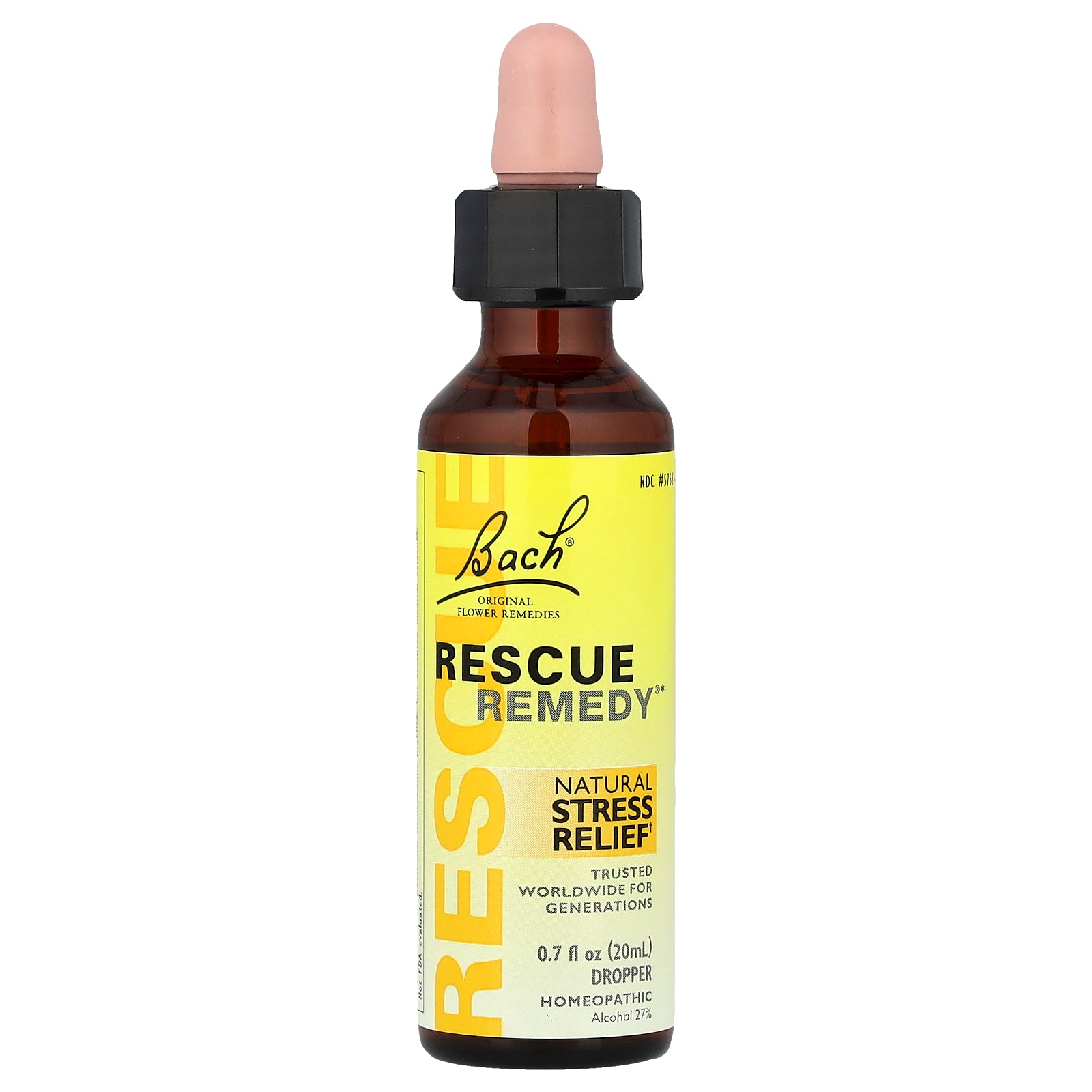 Bach, Original Flower Remedies, Rescue Remedy®, Natural Stress Relief, 0.7 fl oz (20 ml)