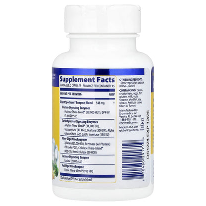 Enzymedica, Digest Spectrum®, 90 Capsules