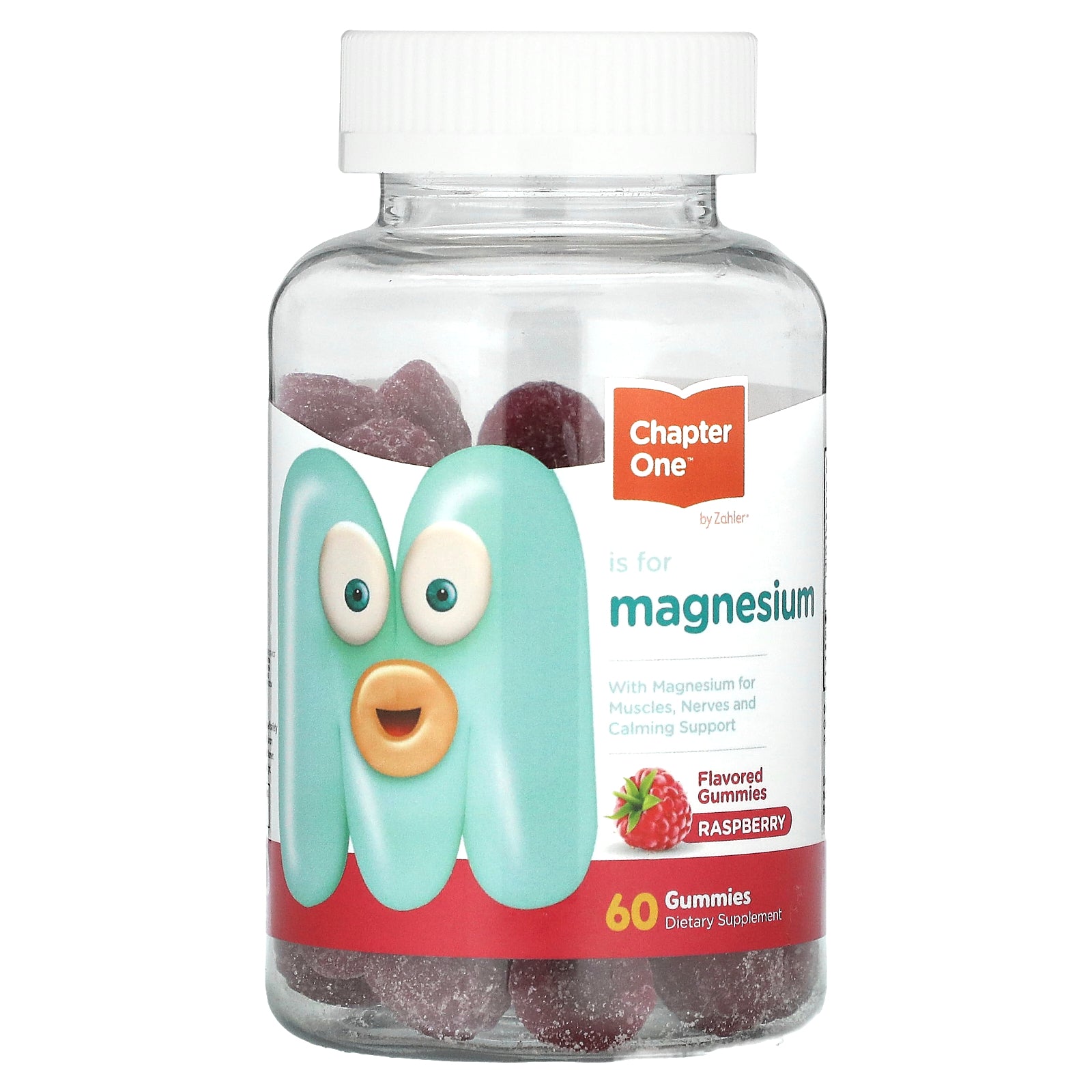 Chapter One, Magnesium Gummies, Raspberry, 60 Gummies