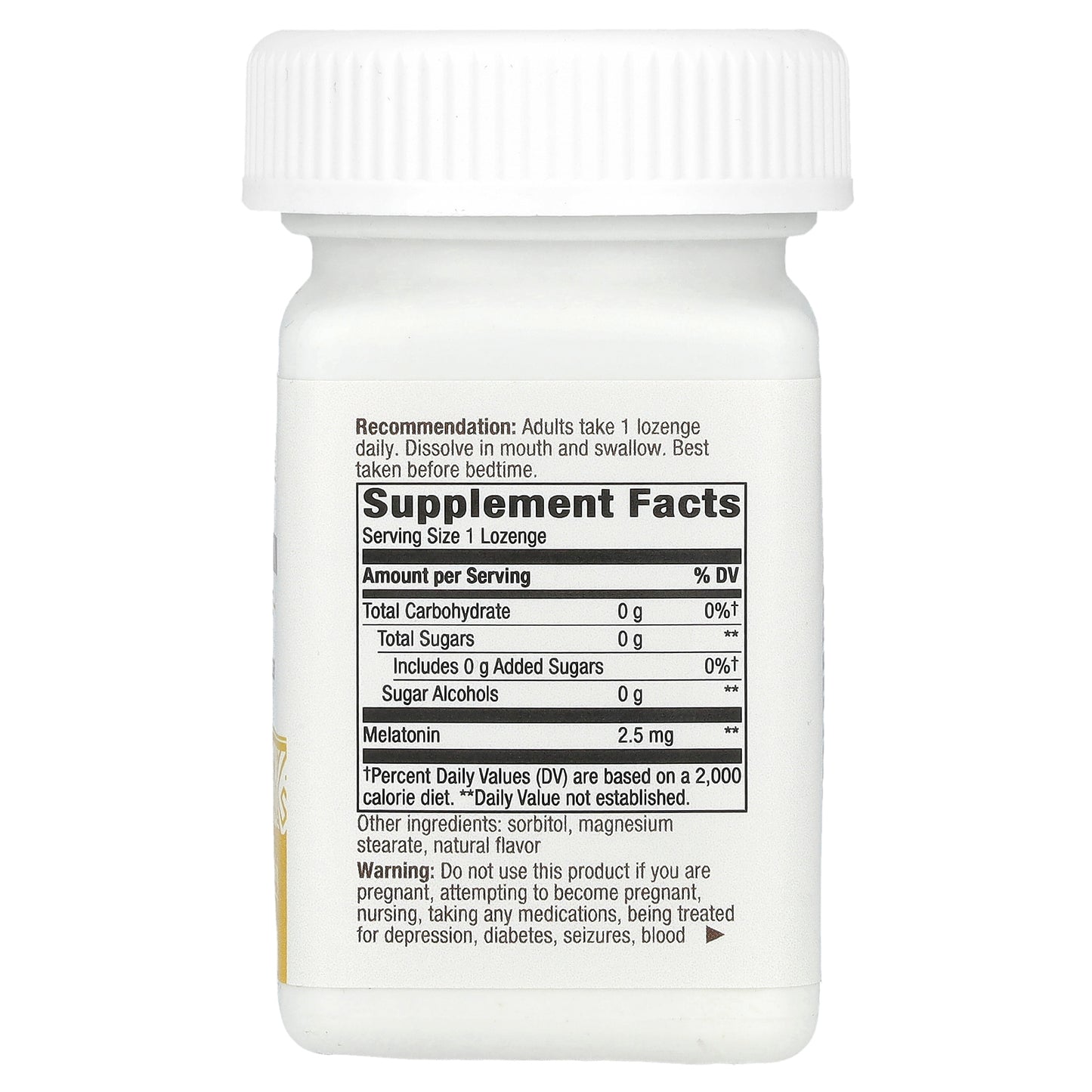 Nature's Way, Melatonin Lozenge, 2.5 mg, 100 Vegan Lozenges