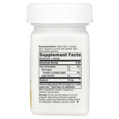 Nature's Way, Melatonin Lozenge, 2.5 mg, 100 Vegan Lozenges