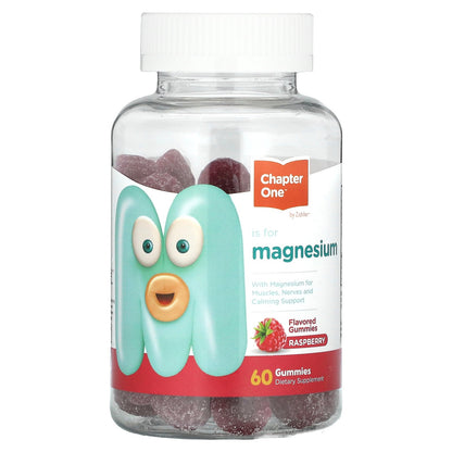 Chapter One, Magnesium Gummies, Raspberry, 60 Gummies (50 mg per Gummy)