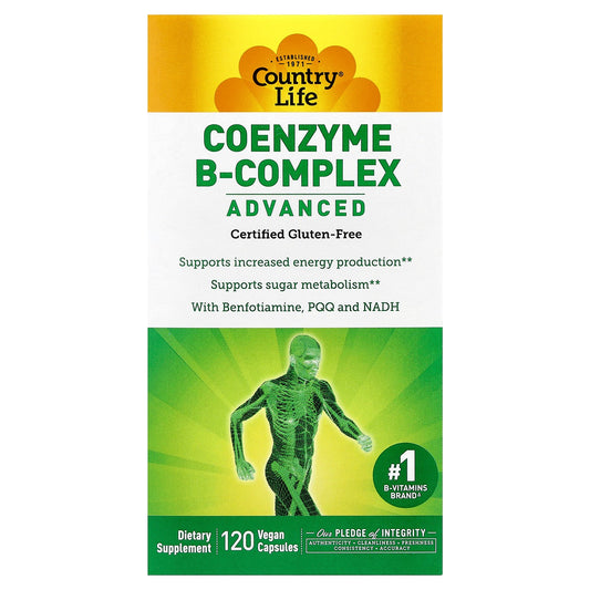 Country Life, Coenzyme B-Complex, Advanced, 120 Vegan Capsules