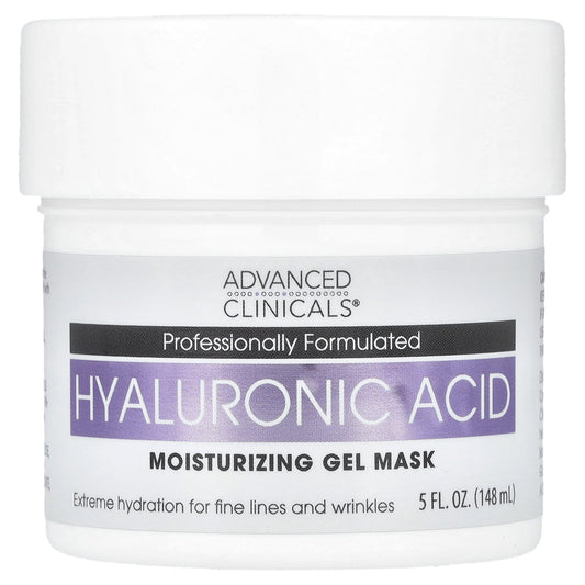 Advanced Clinicals, Hyaluronic Acid, Moisturizing Gel Beauty Mask, 5 fl oz (148 ml)