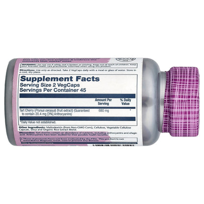 Solaray, Vital Extracts, Tart Cherry, 90 VegCaps (340 mg per Cap)