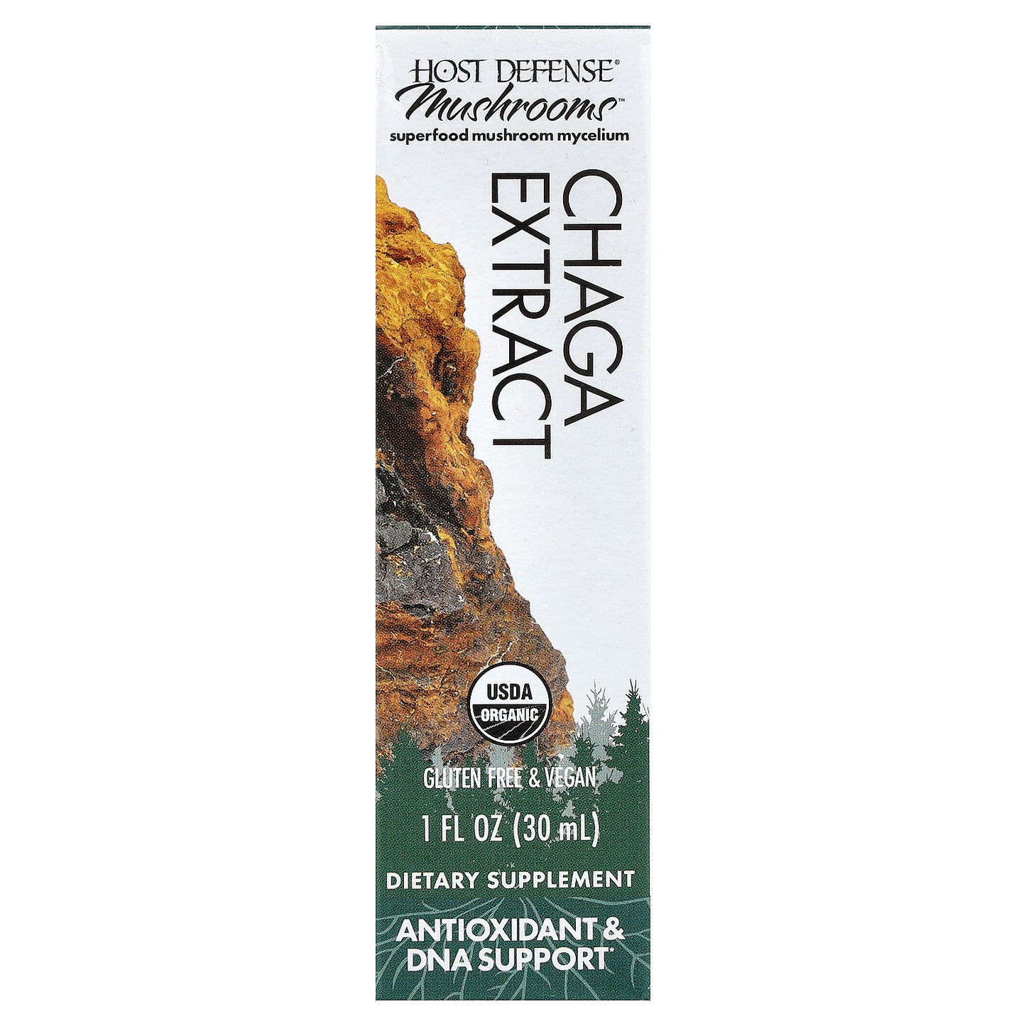 Host Defense, Mushrooms™, Organic Chaga Extract, 1 fl oz (30 ml)