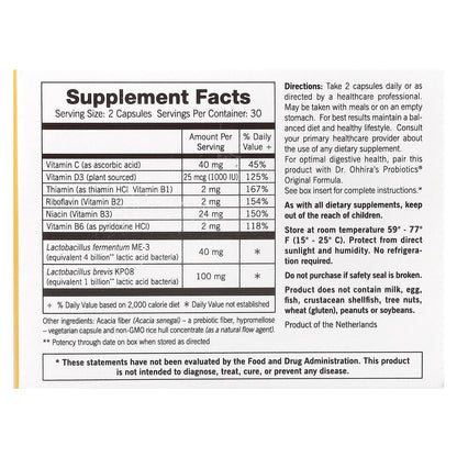 Dr. Ohhira's, Reg'Activ™, Immune & Vitality™, 60 Capsules