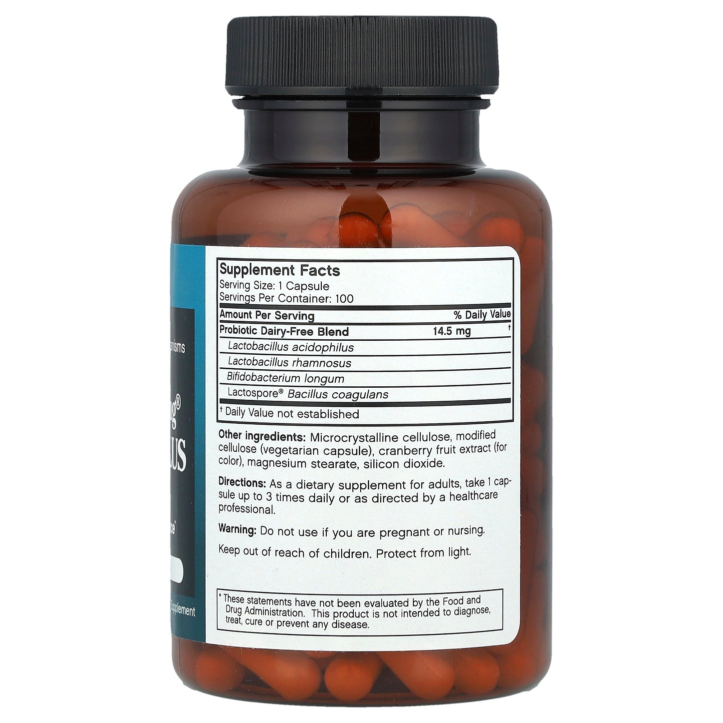 Futurebiotics, Longest Living® Acidophilus, 100 Vegetarian Capsules