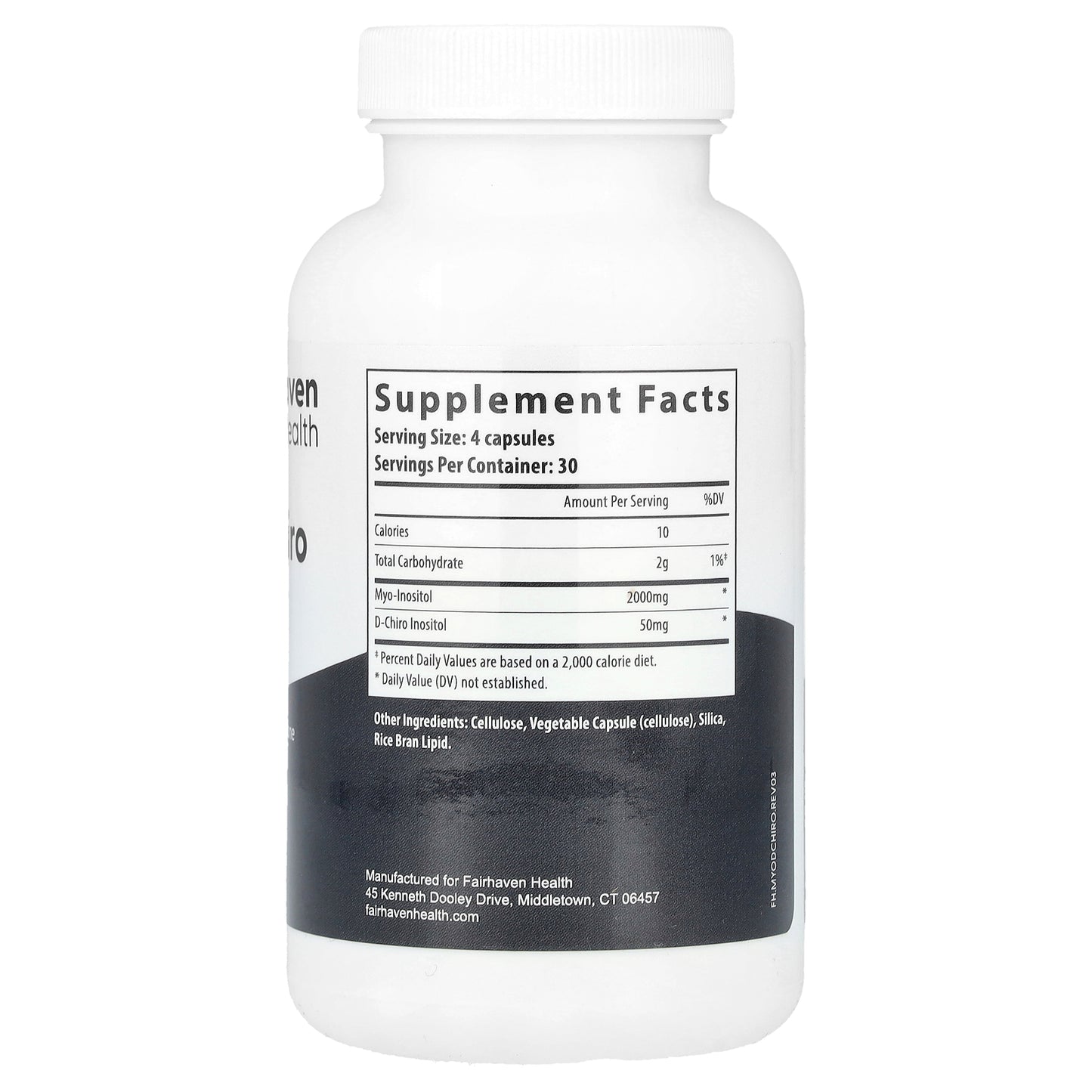 Fairhaven Health, Myo + D-Chiro Inositol, 120 Capsules