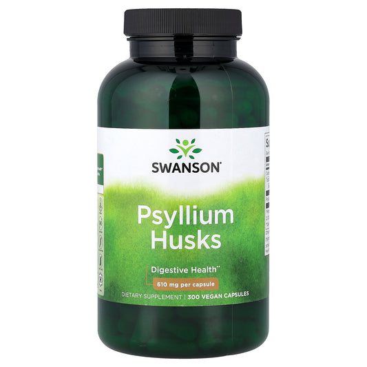 Swanson, Psyllium Husks, 610 mg, 300 Vegan Capsules