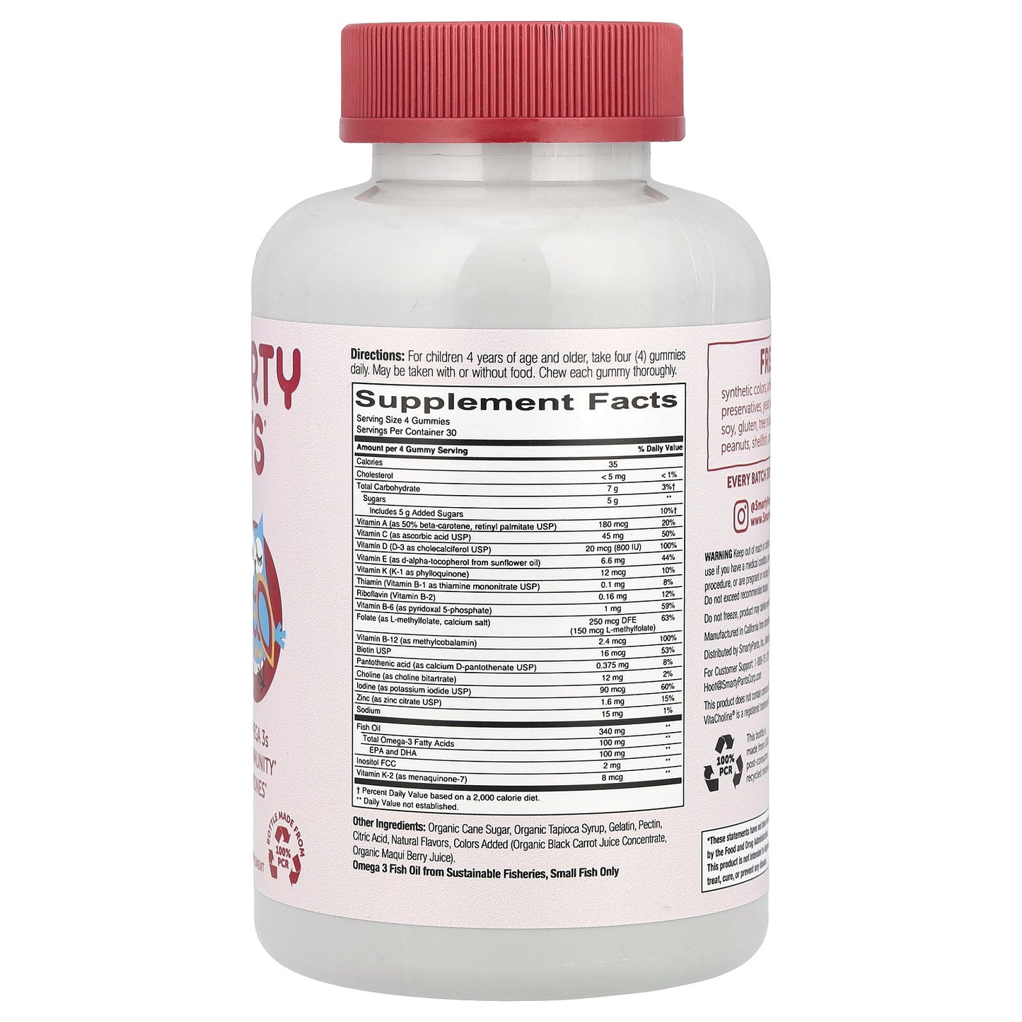 SmartyPants, Kids Formula, Cherry Berry, 120 Gummies