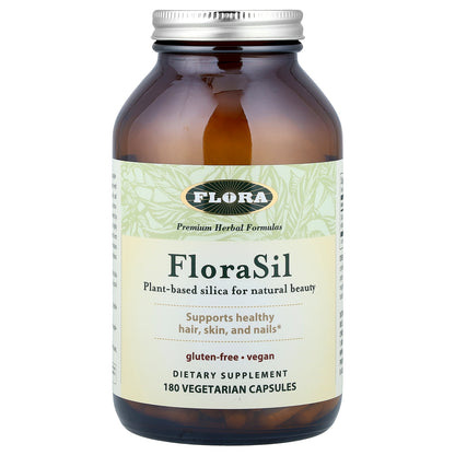 Flora, FloraSil, 180 Vegetarian Capsules (9 mg per Capsule)