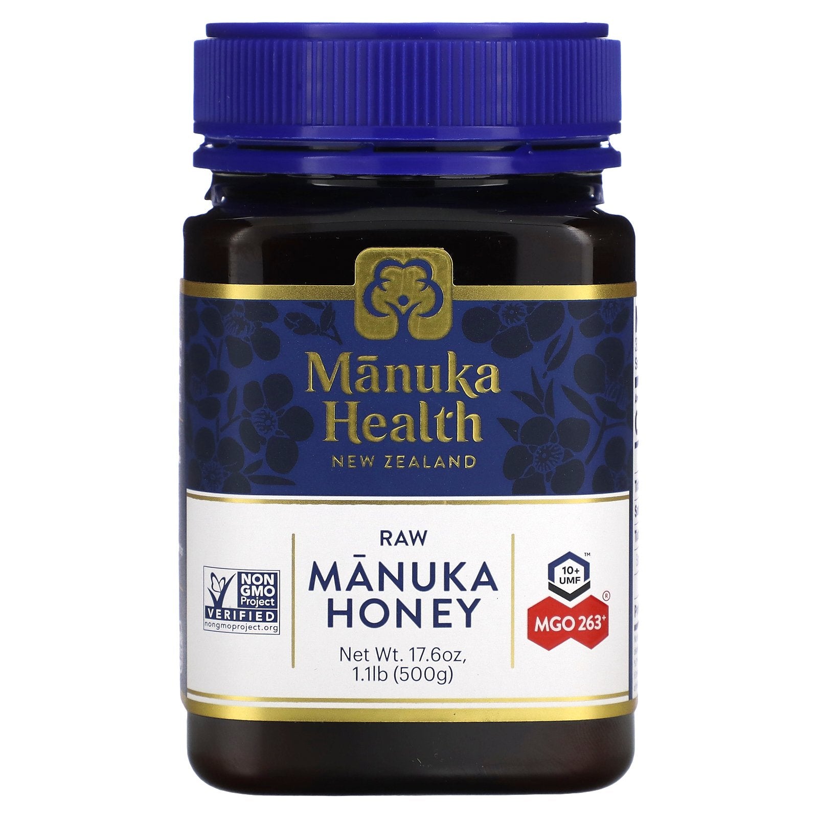 Manuka Health, Raw Manuka Honey, UMF 10+, MGO 263+, 17.6 oz (500 g)