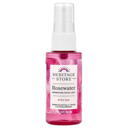 Heritage Store, Rosewater, Refreshing Facial Mist, 2 fl oz (59 ml)