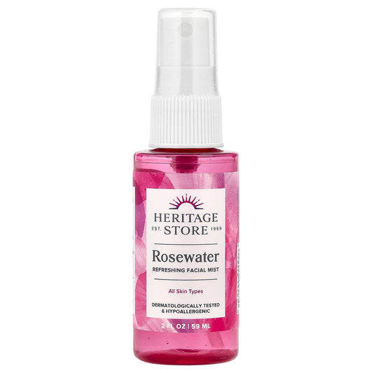 Heritage Store, Rosewater, Refreshing Facial Mist, 2 fl oz (59 ml)