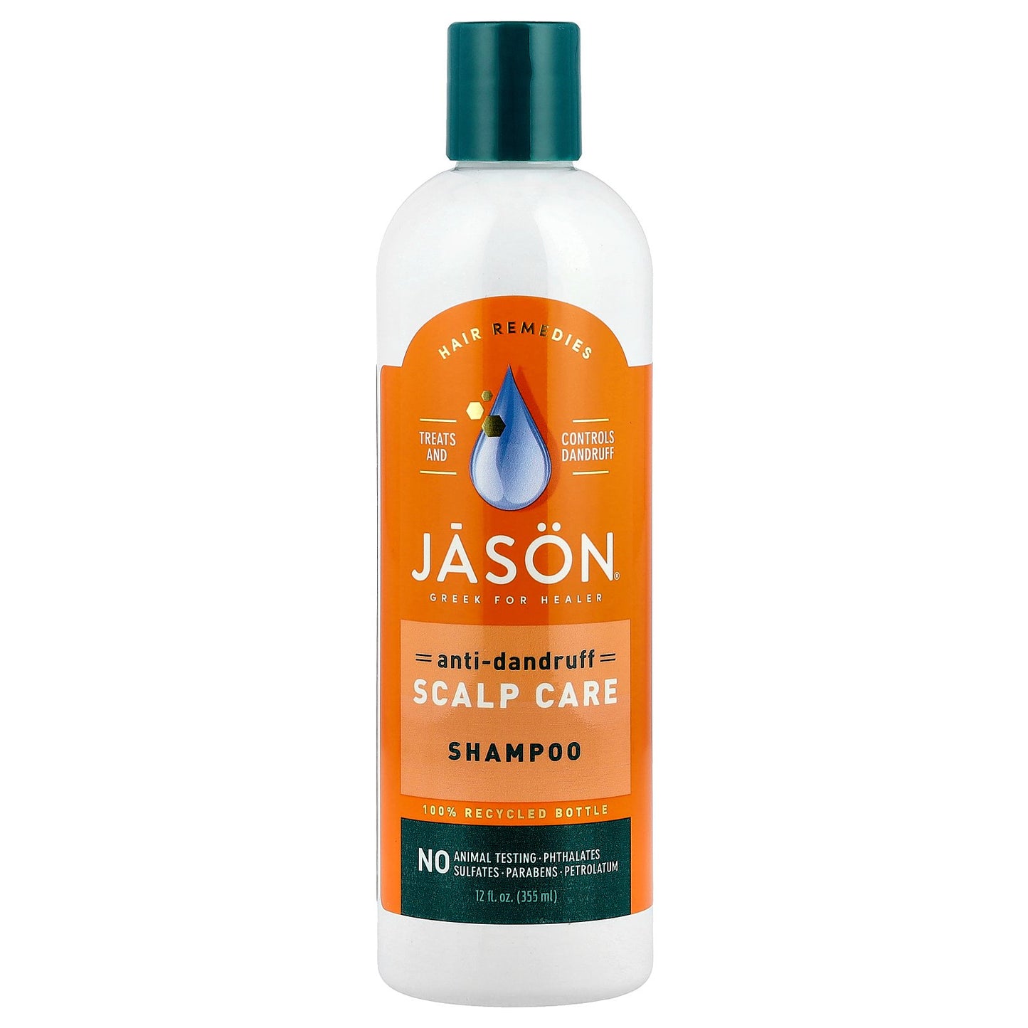 Jason Natural, Anti-Dandruff Scalp Care Shampoo, 12 fl oz (355 ml)