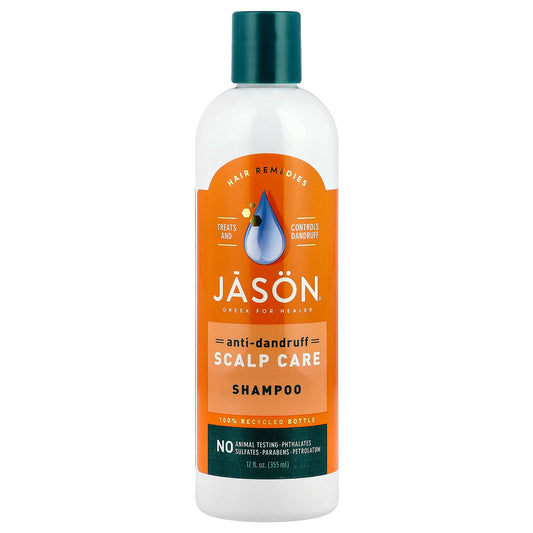 Jason Natural, Anti-Dandruff Scalp Care Shampoo, 12 fl oz (355 ml)
