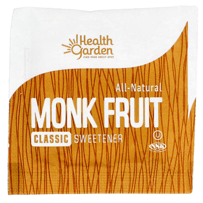 Health Garden, All-Natural Monk Fruit Sweetener, Classic, 40 Packets, 0.21 oz (6 g) Each