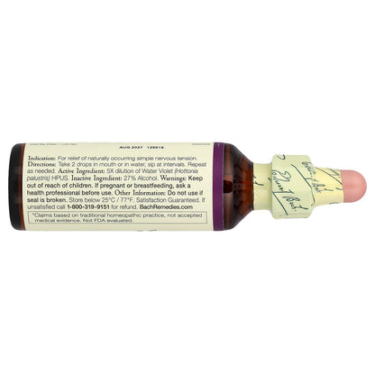 Bach, Original Flower Remedies, Water Violet, 0.7 fl oz (20 ml)