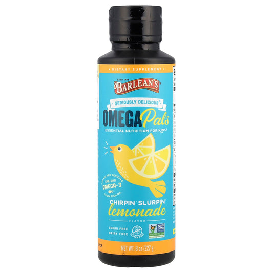 Barlean's, Seriously Delicious® Omega Pals, Chirpin' Slurpin' Lemonade , 8 oz (227 g)