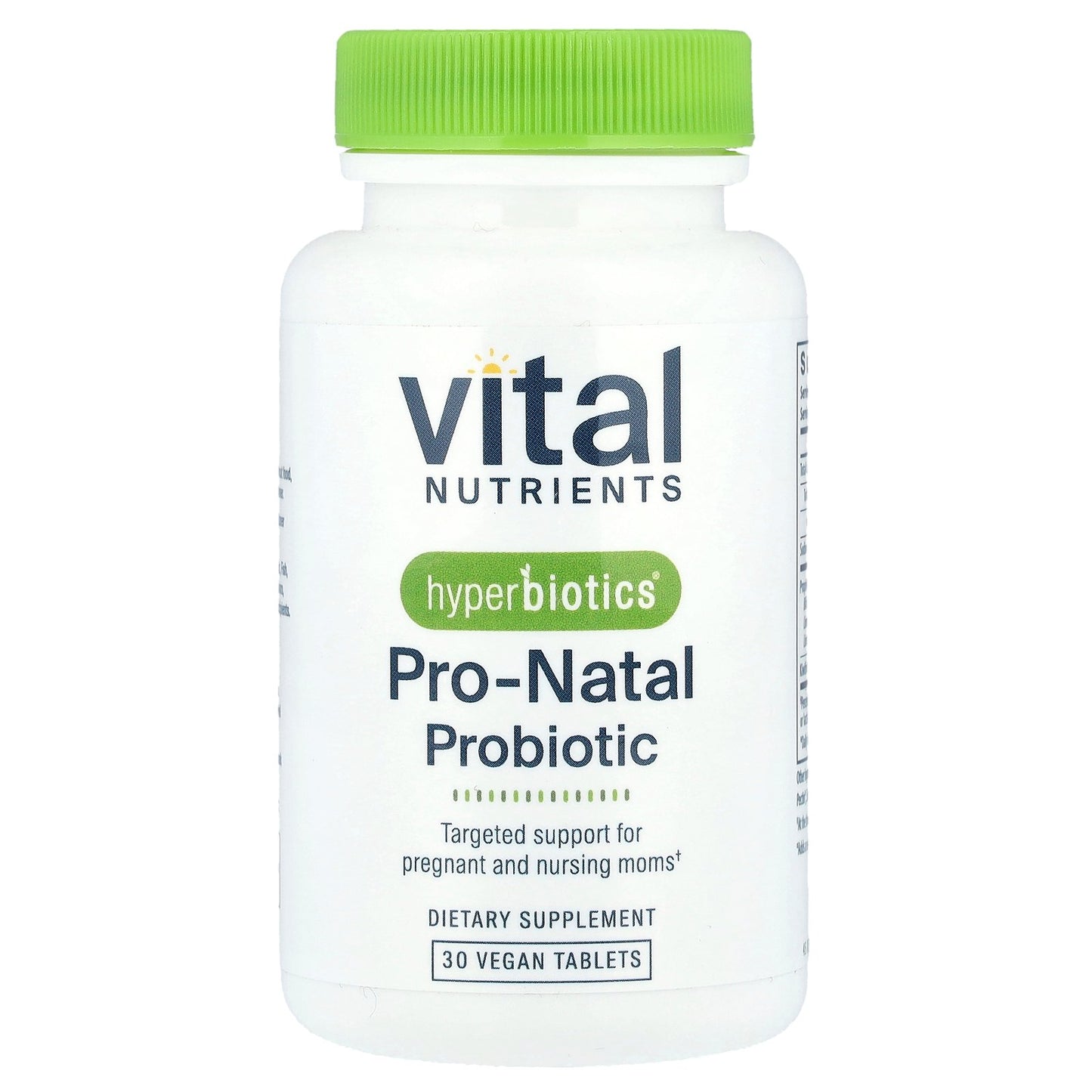 Vital Nutrients, Hyperbiotics®, Pro-Natal Probiotic, 30 Vegan Tablets