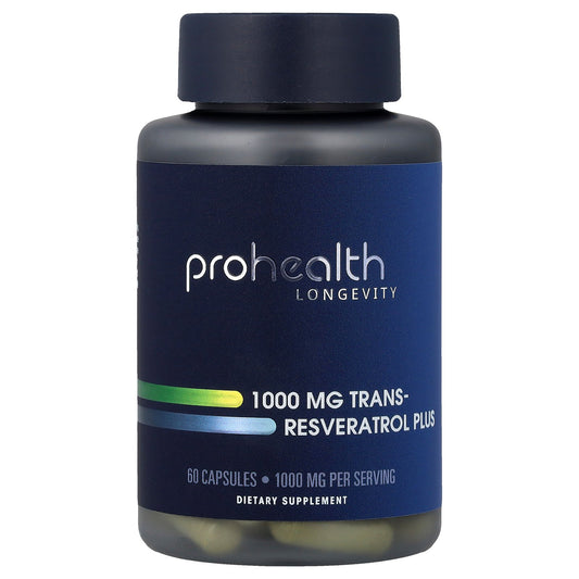 ProHealth Longevity, Trans-Resveratrol Plus, 60 Capsules