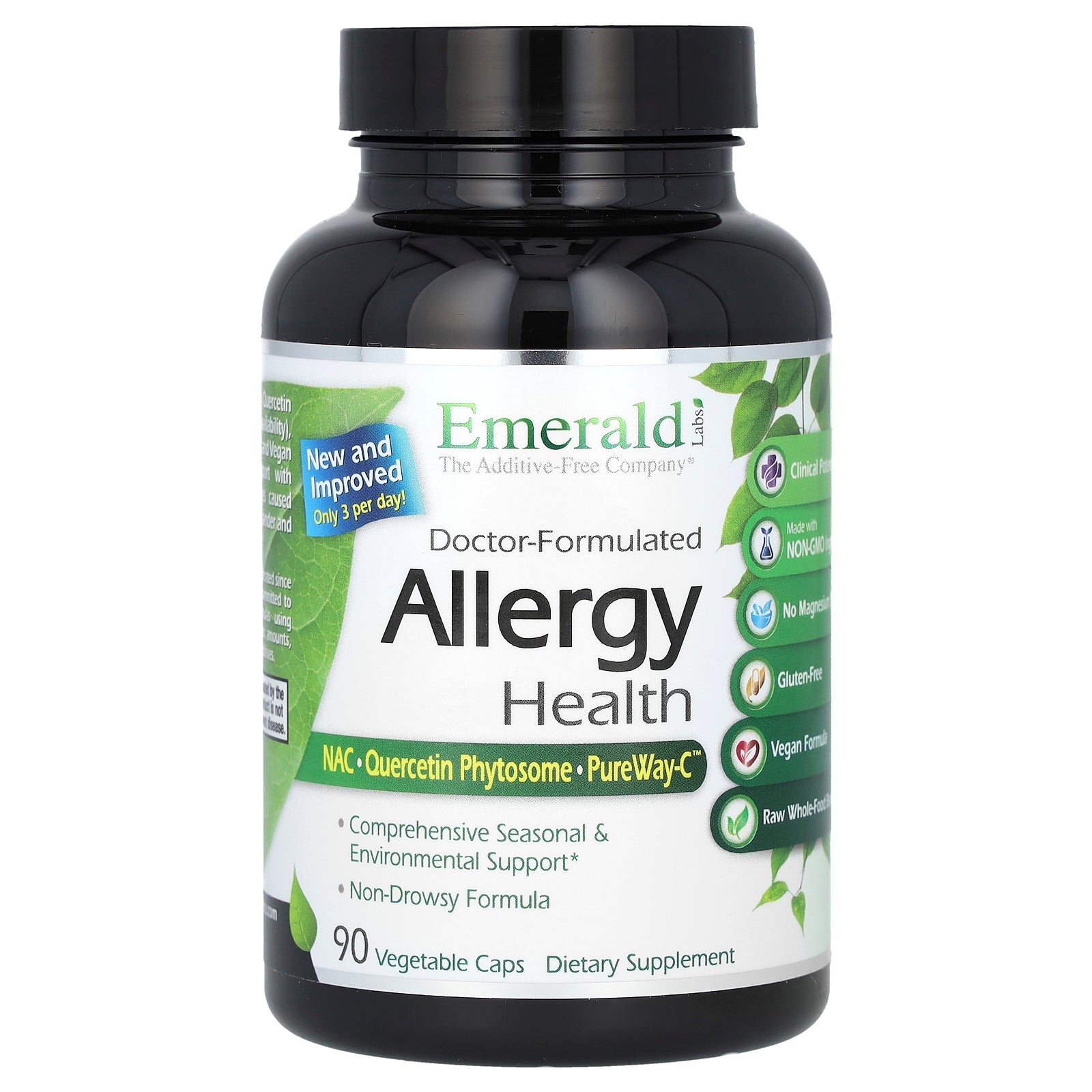 Emerald Laboratories, Allergy Health, 90 Vegetable Caps