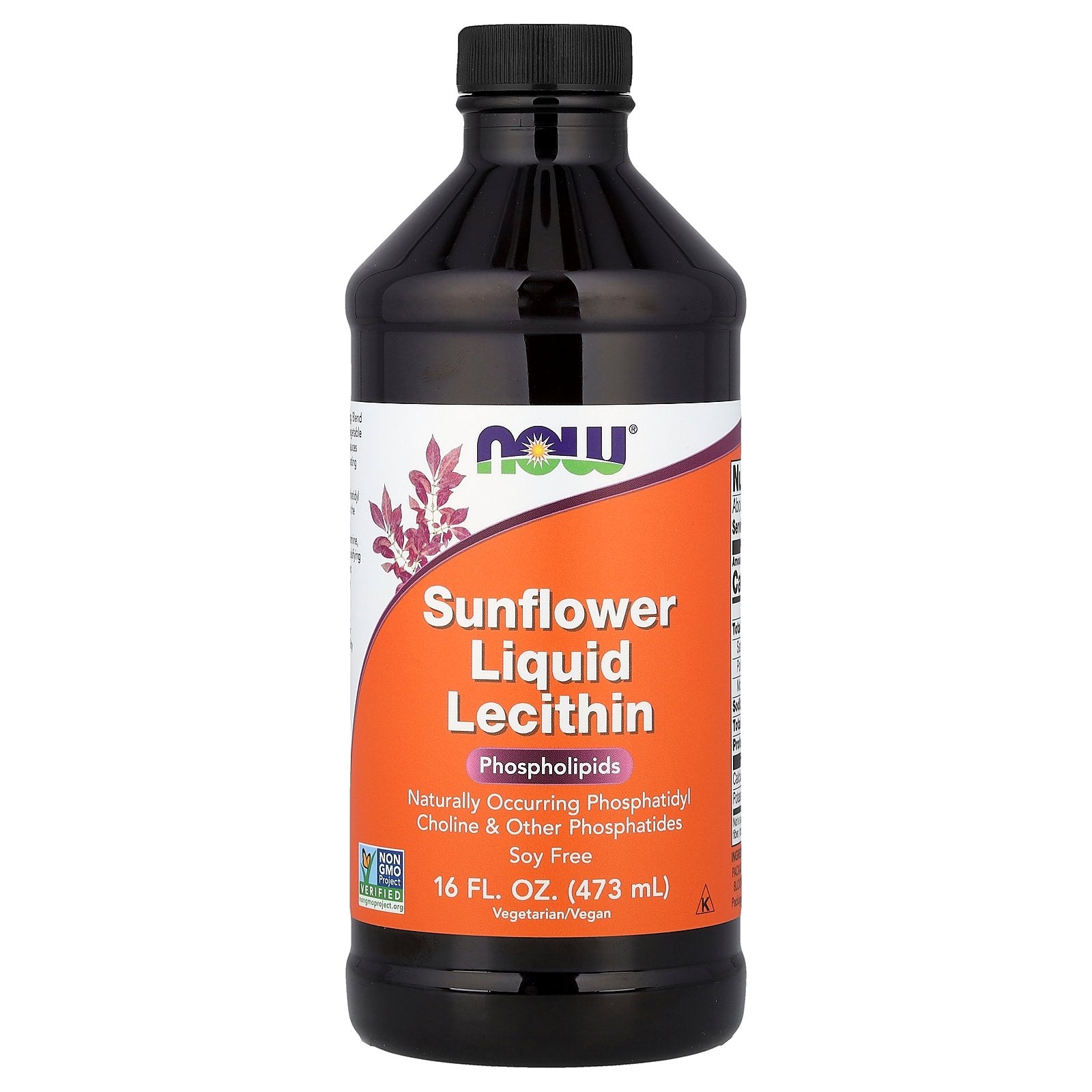 NOW Foods, Sunflower Liquid Lecithin, 16 fl oz (473 ml)
