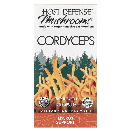 Host Defense, Mushrooms™, Cordyceps, 120 Capsules (0.5 g per Capsule)