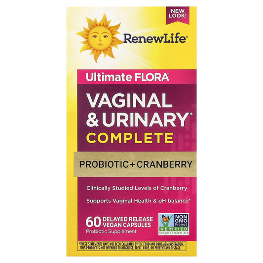 Renew Life, Ultimate Flora™, Vaginal & Urinary Complete, 60 Delayed Release Vegan Capsules