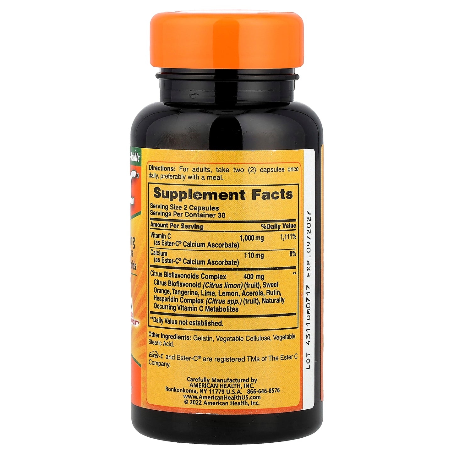 American Health, Ester-C® with Citrus Bioflavonoids, 60 Capsules