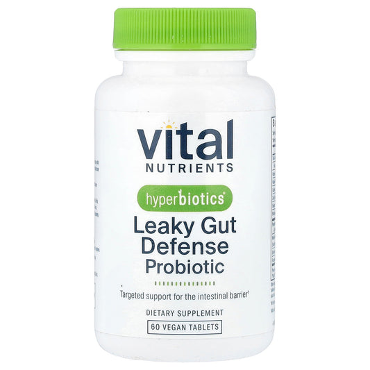 Vital Nutrients, Hyperbiotics®, Leaky Gut Defense Probiotic, 60 Vegan Tablets